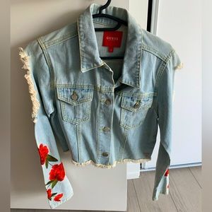 GUESS Floral Jean Jacket